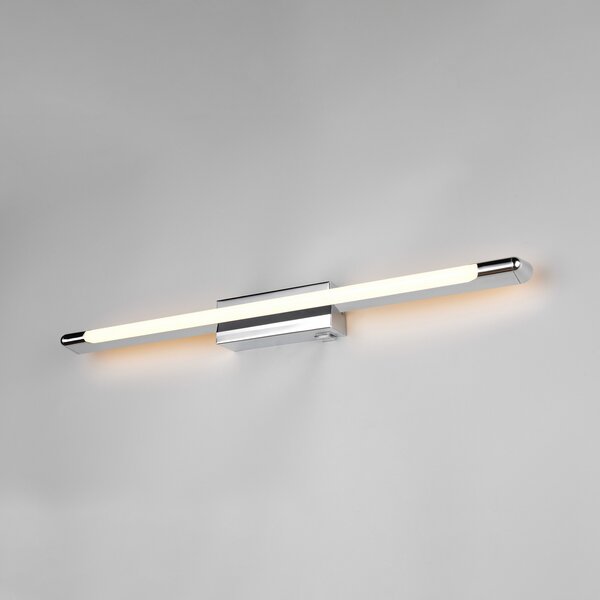 Trio Lighting LED-stenna svetilka Alberto, krom, širina 71 cm, kovina, IP44, zatemnjen, Krom, Kopalnica, Kovina, Sodobni