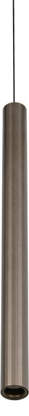 Trio Lighting LED-visoka svetilka Arimato, Ø 4 cm, platinasta barva, kovina, CCT, Kovinska, Dnevna soba / jedilnica, Kovina, Sodobni
