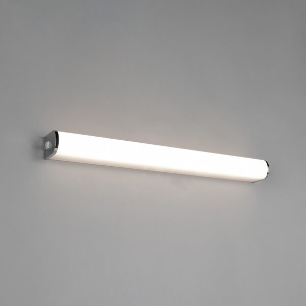 Trio Lighting LED-stenna svetilka Giacomo, širina 60 cm, krom, kovina, IP44, Krom, Kopalnica, Kovina, Sodobni