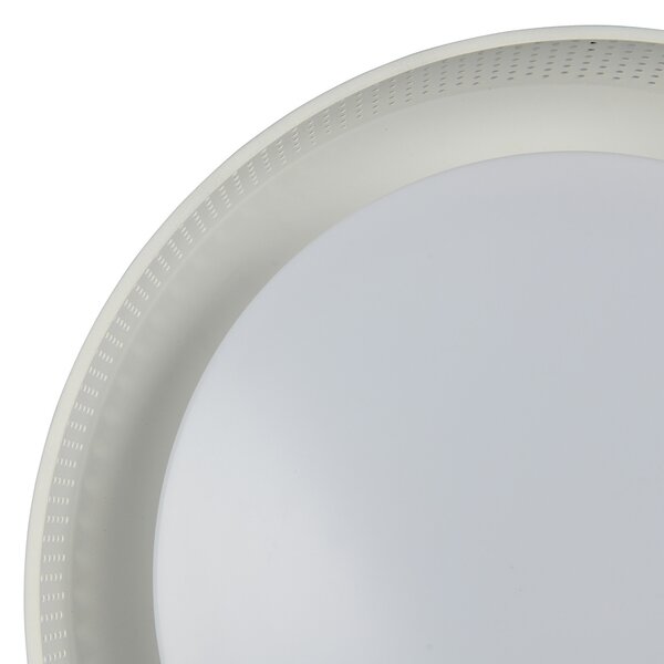 Trio Lighting LED-stropna svetilka Filippo, bela mat, Ø 33 cm, kovina, CCT, IP44, zatemnjen, Bela, Kopalnica, Kovina, Sodobni