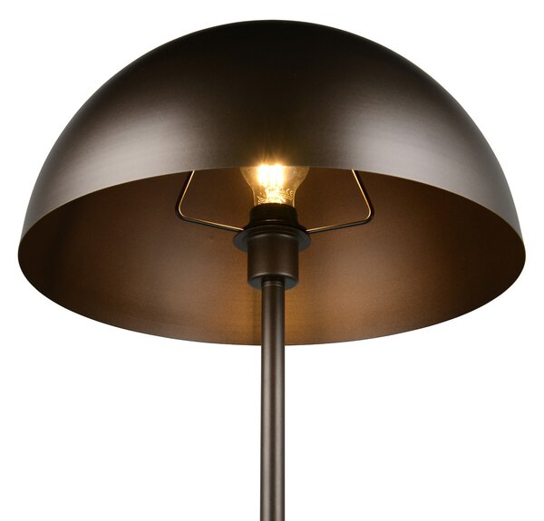 Trio Lighting Stoječa svetilka Alfie, platinasta barva, višina 130 cm, kovina, E27, Kovinska, Dnevna soba / jedilnica, Kovina