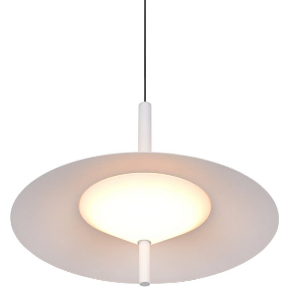 Trio Lighting LED-visoka svetilka Amalo, mat bela, Ø 30 cm, kovina, CCT, zatemnjen, Bela, Dnevna soba / jedilnica, Kovina, Sodobni