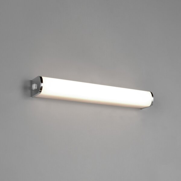 Trio Lighting LED-stenna svetilka Giacomo, širina 41 cm, krom, kovina, IP44, Krom, Kopalnica, Kovina, Sodobni