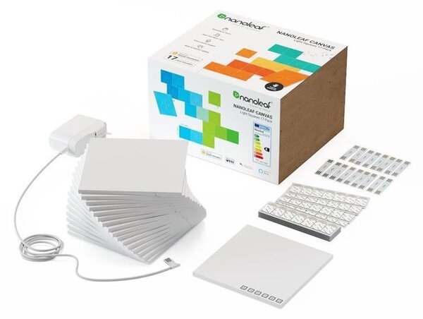 Nanoleaf NL29-0010SW-17PK - KOMPLET 17x LED RGB Zatemnitvene plošče CANVAS LED/1W/230V