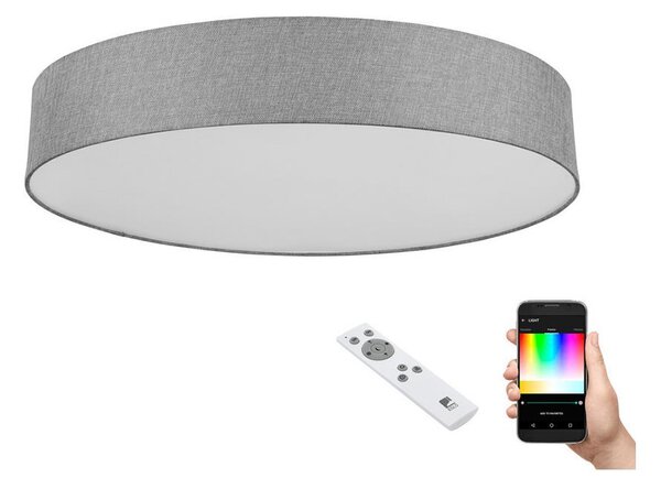 Eglo 98669 - LED RGB Zatemnitvena stropna svetilka ROMAO-C LED/42W/230V + Daljinski upravljalnik