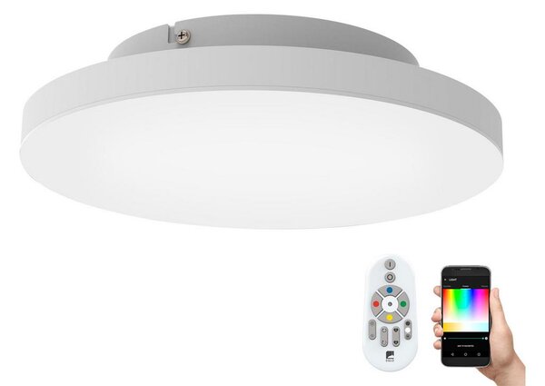 Eglo 99118 - LED RGB Zatemnitvena stropna svetilka TURCONA-C LED/15W/230V + Daljinski upravljalnik