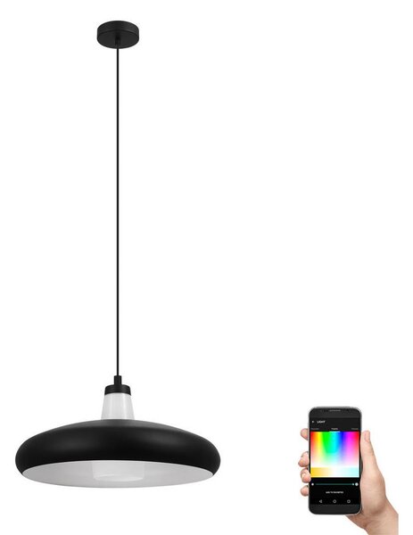 Eglo 99032 - LED RGB Zatemnitveni lestenec na vrvici TABANERA-C 1xE27/9W/230V