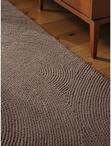 Sivorjav ročno tkan volnen tekač 80x200 cm Calmio – Hanse Home