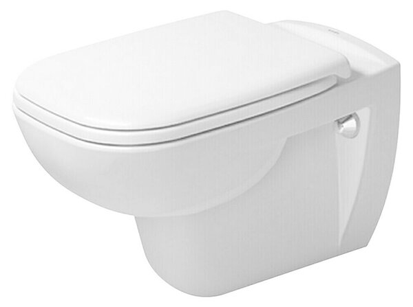 Duravit D-Code Set za stenski WC 2.0 (Izpiranje brez roba, Oblika splakovanja: Globok, WC odtok: Vodoravno, Bela)