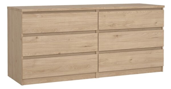 Komoda v hrastovem dekorju 154x70x50 cm Naia – Tvilum