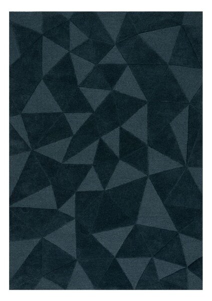 Zelenomodra ročno tkana volnena preproga 160x230 cm Shard Teal – Flair Rugs
