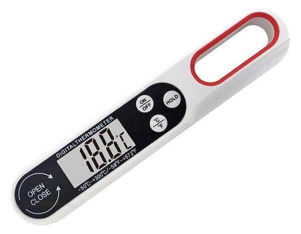 Zložljiv LCD kuhinjski termometer za meso in tekočine do 300°C