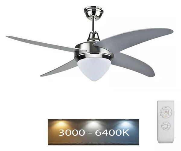 LED Stropni ventilator LED/15W/230V 3000K/4000K/6400K + Daljinski upravljalnik