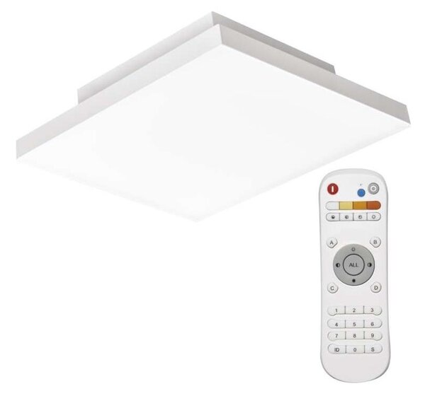 LED Zatemnitvena stropna svetilka LED/18W/230V + Daljinski upravljalnik kvadrat 2700K-6000K