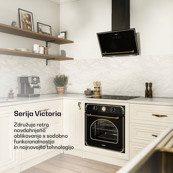 Klarstein Poševna napa Victoria 90 cm pretok zraka 336 m³/h