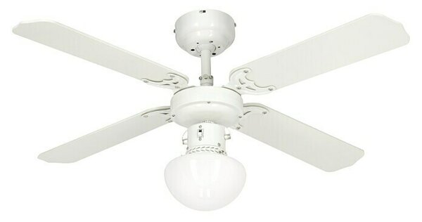 Proklima Stropni ventilator Bungonia (Bela, 105 cm, 60 W, Toplo bela) productname.garantie.plussign BAUHAUS garancija 5 let za naprave na električni a