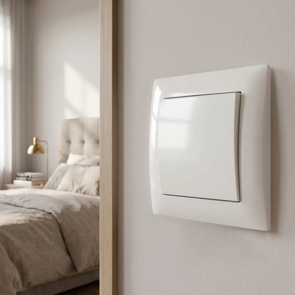 Enojno Stikalo OSTE JNH006-W WHITE