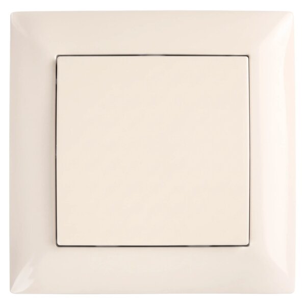 Enojno Stikalo z Okvirjem OSTE JNH006-W BEIGE