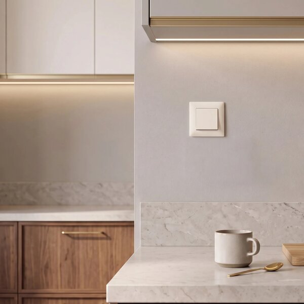 Enojno Stikalo OSTE JNH006-W BEIGE