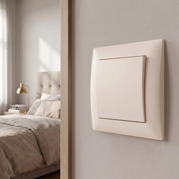 Enojno Stikalo OSTE JNH006-W BEIGE