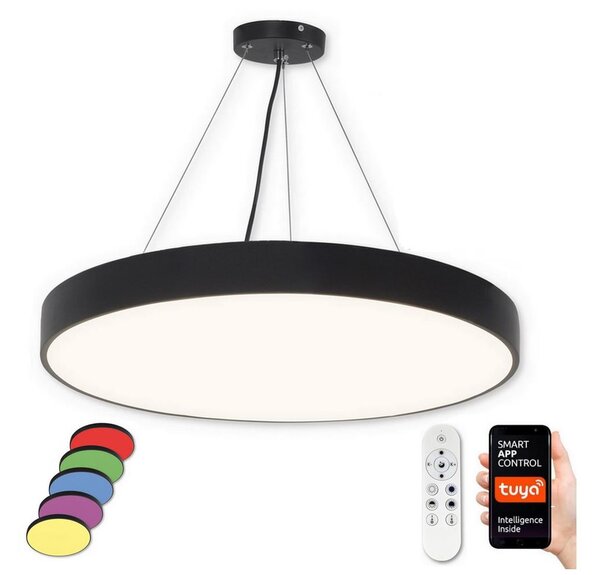 Top Light- LED RGB Zatemnitveni lestenec na vrvici LED/60W/230V Wi-Fi Tuya črna + Daljinski upravljalnik