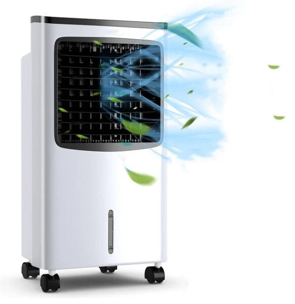 Mobilna klimatska naprava 3 v 1, ventilator, klimatska naprava, 75 W hladilnik / 8 L rezervoar / 7,5 H klimatska naprava
