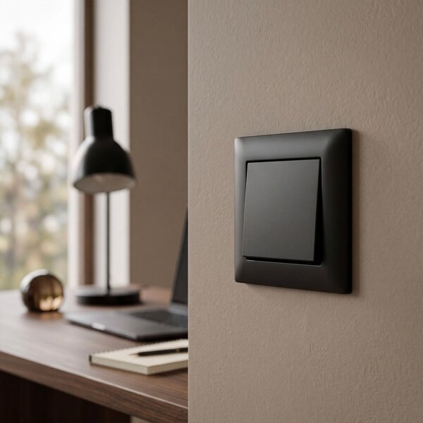 Enojno Stikalo OSTE JNH006-W BLACK