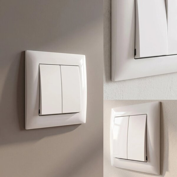 Dvojno Stikalo OSTE JNH007-W BEIGE