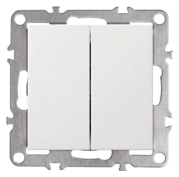 Dvojno Stikalo OSTE JNH007-W WHITE