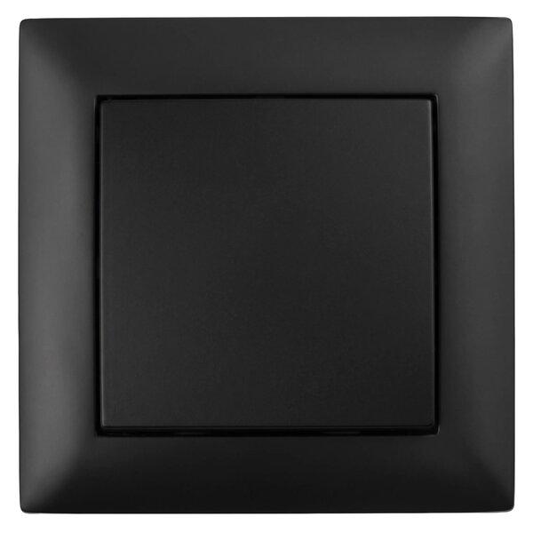 Enojno Stikalo z Okvirjem OSTE JNH006-W BLACK