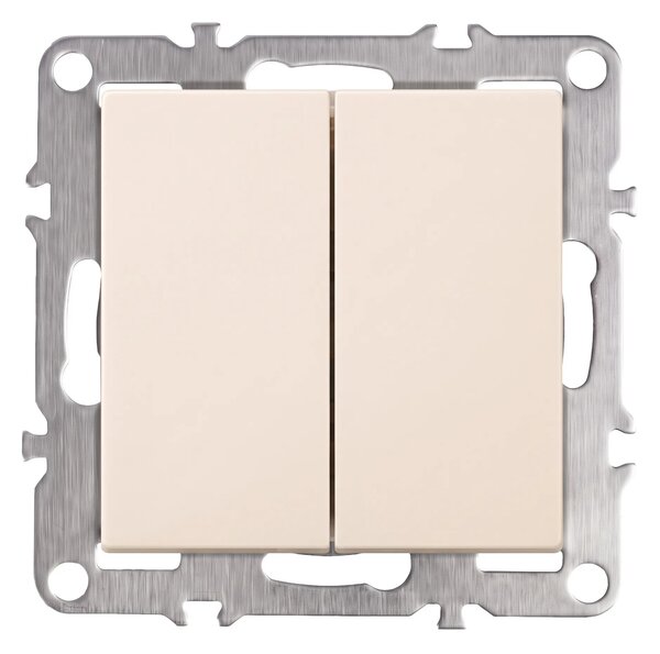 Dvojno Stikalo OSTE JNH007-W BEIGE