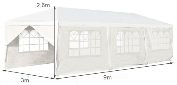 Vrtni paviljon 3 x 9 m