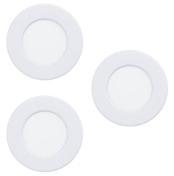 Eglo 33217 - SET 3xLED RGBW Zatemnitvena vgradna svetilka FUEVA LED/3W/230V