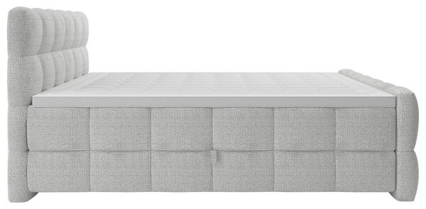 Premium Living Postelja Boxspring Brisbane, Sivobela, 200x200