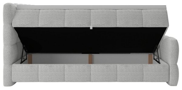 Premium Living Postelja Boxspring Brisbane, Sivobela, 200x200