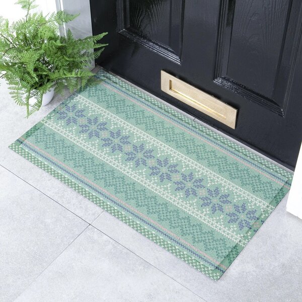 Predpražnik iz reciklirane plastike 40x70 cm Fair Isle – Artsy Doormats