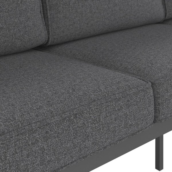 Beldano Lounge Garnitura Genua, Črna, Antracit, 4-Delno