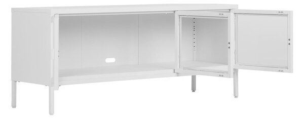 Bela kovinska TV omarica 130x55 cm Brisbane – House Nordic