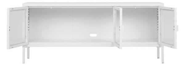 Bela kovinska TV omarica 130x55 cm Brisbane – House Nordic