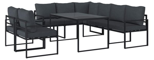Beldano Lounge Garnitura Bologna, Antracit, 5-Delno