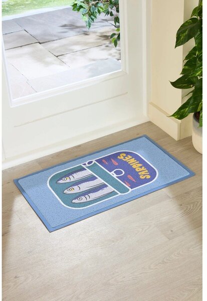 Predpražnik iz reciklirane plastike 40x70 cm Sardine Tin – Artsy Doormats