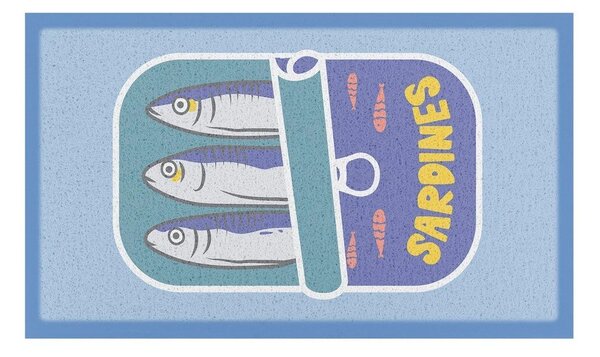 Predpražnik iz reciklirane plastike 40x70 cm Sardine Tin – Artsy Doormats