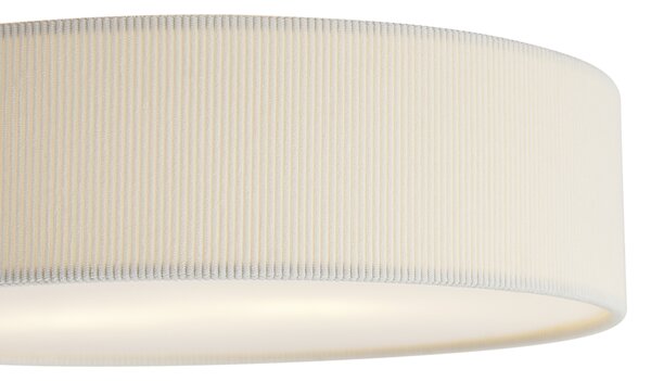 Moderna stropna svetilka bela z žametnim senčilom 38 cm 2-luči - Luz