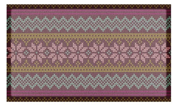 Predpražnik iz reciklirane plastike 40x70 cm Fair Isle – Artsy Doormats