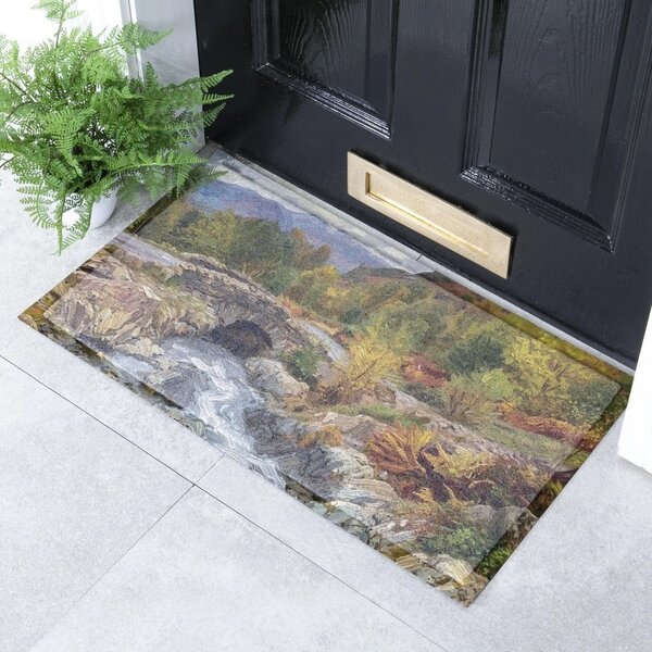 Predpražnik iz reciklirane plastike 40x70 cm Autumn Nature Landscape – Artsy Doormats