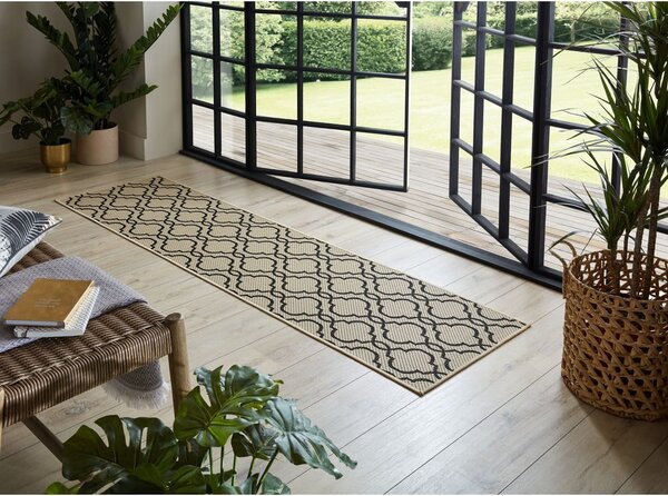 Bež zunanji tekač 230x66 cm Milan - Flair Rugs