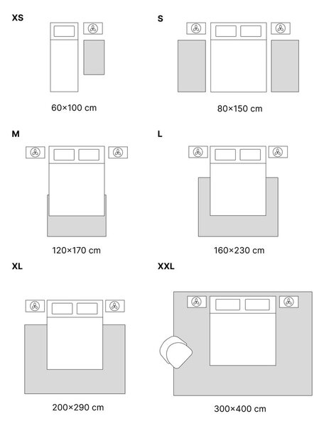 Siva preproga Universal Berna Liso, 60 x 110 cm