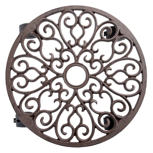 Kovinski mobilni podstavek za cvetlične lonce ø 34,5 cm Ornament – Esschert Design