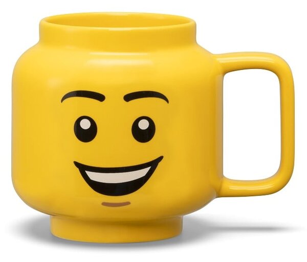 Rumena keramična otroška skodelica 530 ml Head - LEGO®