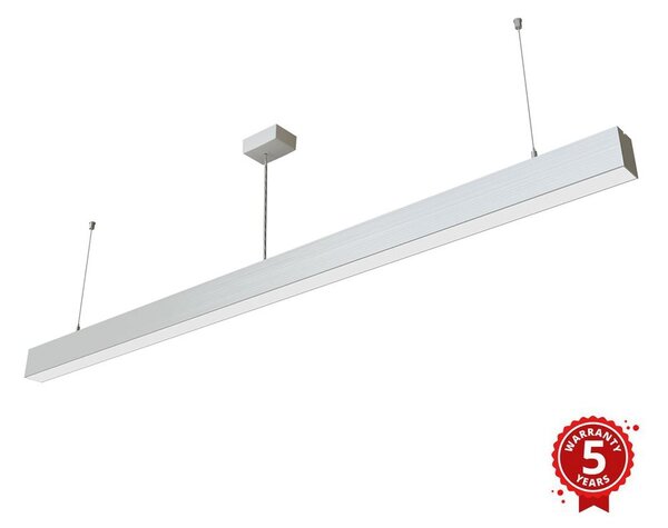 APLED - LED Lestenec na vrvici LOOK LED/58W/230V 4000K 150 cm srebrna